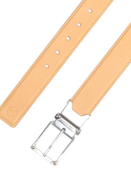 Louis Vuitton Corner Pin Trunk 35mm Leather Reversible Belt Men\'s 90 main image 4